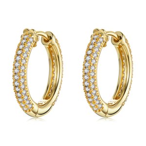 Olivie Strieborné náušnice 1,7cm KRUHY GOLD 5790 Ag 925; ≤3,3 g.