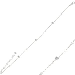Olivie Strieborná retiazka na nohu RHODIUM 5810 Ag 925; ≤2,4 g.