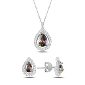 Olivie Stříbrná souprava MYSTIC TOPAZ 5825 Ag 925; ≤3,5 g.