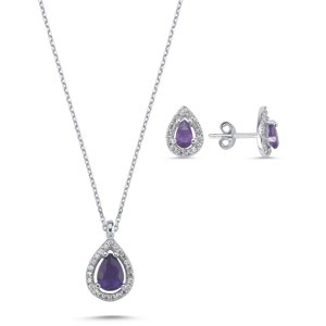 Olivie Strieborná súprava KVAPKA AMETHYST 5828 Ag 925; ≤3,3 g.