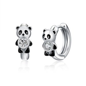 Olivie Strieborné náušnice PANDA 5881 Ag 925; ≤2,6 g.