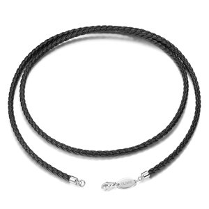 Olivie Kožená pletená šnúrka 55cm, tl.3 mm 6027 Ag 925; ≤4,5 g.