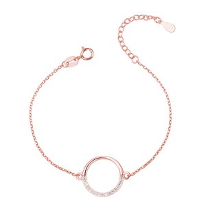 Olivie Strieborný náramok KRUH ROSE 7021 Ag 925; ≤1,3 g.