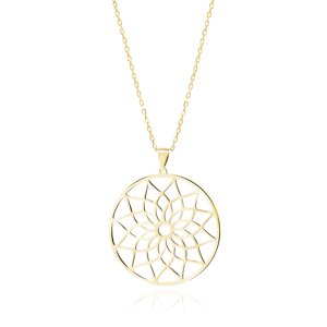 Olivie Strieborný náhrdelník MANDALA GOLD 7039 Ag 925; ≤3 g.