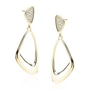 Olivie Strieborné náušnice VALENTINA GOLD 7041 Ag 925; ≤2,7 g.
