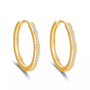 Olivie Strieborné 3cm KRUHY GOLD 7049 Ag 925; ≤6 g.