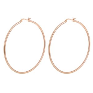 Olivie Strieborné 6cm KRUHY ROSE 7079 Ag 925; ≤ 6 g.