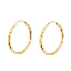 Olivie Strieborné 3cm KRUHY GOLD 7084 Ag 925; ≤2,7 g.
