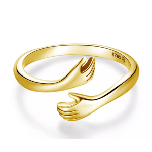 Olivie Strieborný prsteň OBJATIE GOLD 7198 Ag 925; ≤1,4 g.