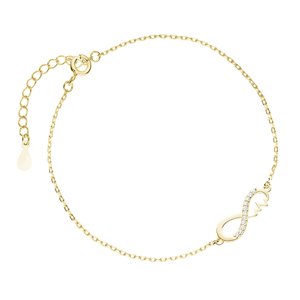Olivie Náramok TLKOT SRDCA & NEKONEČNO GOLD 7251 Ag 925; ≤1,2 g.