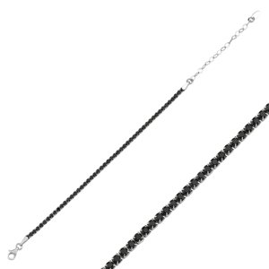 OlivieS strieborný tenisový náramok BLACK 7340 Ag 925; ≤4,4 g.
