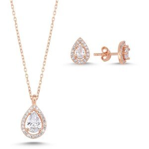 Olivie Strieborná sada šperkov KVAPKA ROSE 7352 Ag 925; ≤3,7 g.