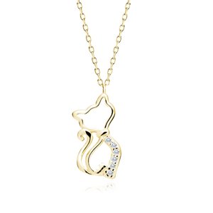 Olivie Strieborný náhrdelník MAČKA GOLD 7519 Ag 925; ≤2,1 g.