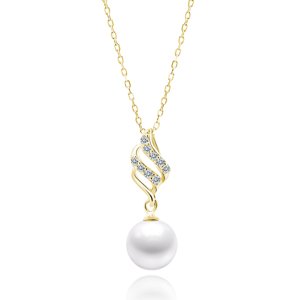 Olivie Strieborný náhrdelník BIELA ​​PERLA GOLD 7521 Ag 925; ≤2,6 g.