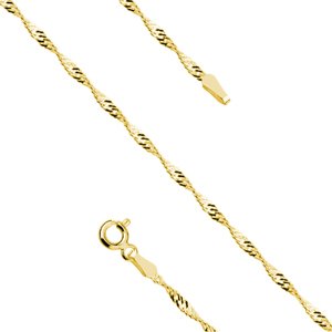 Olivie Strieborný 18cm náramok SINGAPUR GOLD 7543 Ag 925; ≤0,6 g.