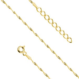 Olivie Strieborná retiazka na nohu SINGAPUR GOLD 7544 Ag 925; ≤0,9 g.