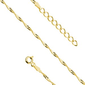 Olivie Strieborná retiazka na nohu SINGAPUR GOLD 7545 Ag 925; ≤1,1 g.