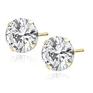 Olivie Strieborné náušnice 10mm GOLD 7546 Ag 925; ≤3,1 g.