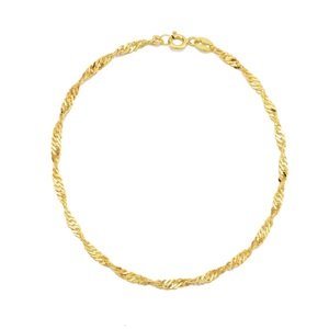 Olivie Strieborný náramok 18 cm SINGAPORE GOLD 7628 Ag 925; ≤1,4 g.