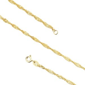 Olivie Strieborná retiazka 40 cm SINGAPORE GOLD 7642 Ag 925; ≤3,2 g.