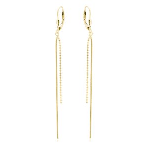 Olivie Visiace náušnice s retiazkami GOLD 7851 Ag 925; ≤1,9 g.