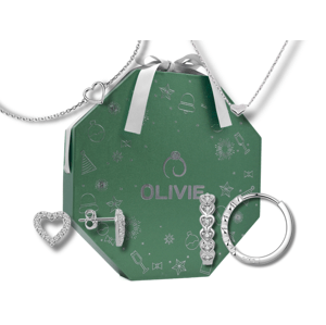 Olivie Adventní kalendář SRDCE 7867 Ag 925