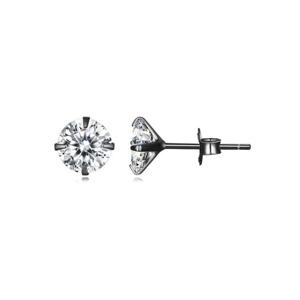 Olivie Strieborné náušnice 4 mm ZORA BLACK 7896 Ag 925; ≤0,4 g.