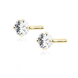 Olivie Strieborné náušnice 3mm GOLD 7903 Ag 925; ≤0,3 g.