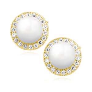 Olivie Strieborné náušnice GOLD PERLA 7906 Ag 925; ≤2 g.