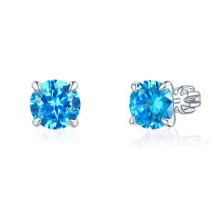 Olivie Strieborné 8mm náušnice PIPPI BLUE 7976 Ag 925; ≤2,9 g.