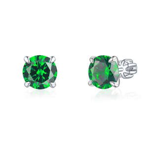 Olivie Strieborné 8mm náušnice PIPPI GREEN 7977 Ag 925; ≤2,9 g.