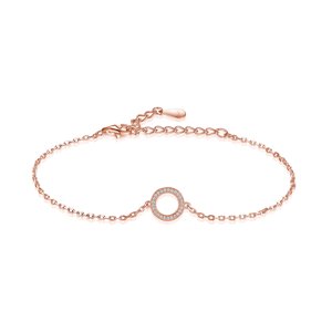 Olivie Strieborný náramok KRUH ROSE 8059 Ag 925; ≤0,50 g.