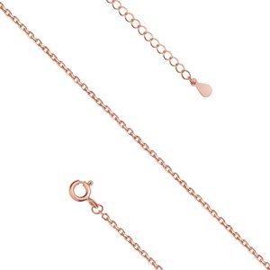 Olivie Strieborná 38-41cm retiazka ROSE 8210 Ag 925; ≤1,2 g.