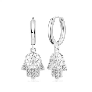 Olivie Strieborné náušnice HAMSA 8262 Ag 925; ≤1,5 g.