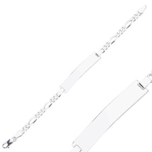 Olivie Strieborný 18cm náramok s doštičkou 8266 Ag 925; ≤8,7 g.