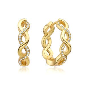Olivie Strieborné kruhy NEKONEČNO GOLD 8312 Ag 925; ≤4,4 g.