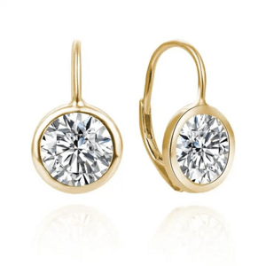 Olivie Strieborné krištáľové náušnice GOLD 8325 Ag 925; ≤2,8 g.