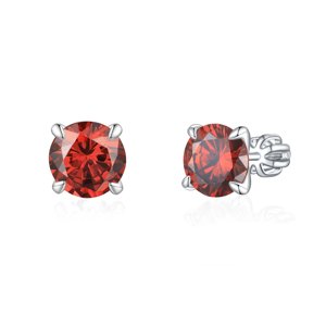Olivie Strieborné 8mm náušnice PIPPI RED 8353 Ag 925; ≤2,9 g.