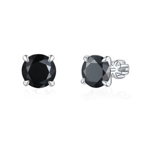 Olivie Strieborné 8mm náušnice PIPPI BLACK 8354 Ag 925; ≤2,9 g.