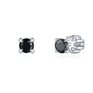 Olivie Strieborné 3mm náušnice PIPPI BLACK 8359 Ag 925; ≤0,8 g.