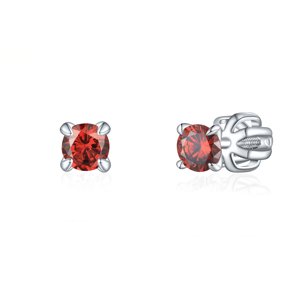 Olivie Strieborné 3mm náušnice PIPPI RED 8360 Ag 925; ≤0,8 g.