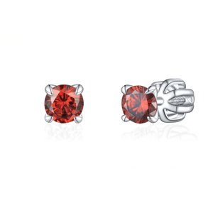 Olivie Strieborné 4mm náušnice PIPPI RED 8361 Ag 925; ≤1,00 g.