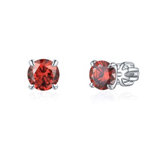 Olivie Strieborné 6mm náušnice PIPPI RED 8363 Ag 925; ≤1,6 g.