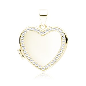 Olivie Strieborný medailón SRDCE GOLD 8441 Ag 925; ≤3,7 g.