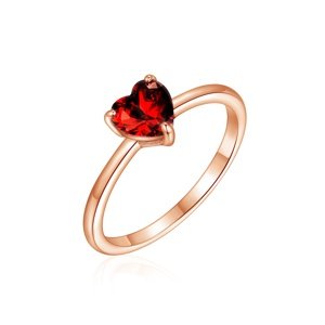 Olivie Strieborný prsteň SRDIEČKO ROSE 8575 Veľkosť prsteňov: 12 (EÚ: 68-70) Ag 925; ≤1,6 g.