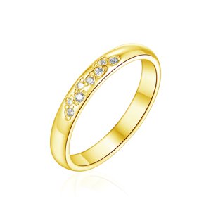 Olivie Snubný strieborný prsteň SPRÍZNENIE GOLD 8586 Veľkosť prsteňov: 6 (EÚ: 51 – 53), Pohlavie: Dámske Ag 925; ≤2,0 g.