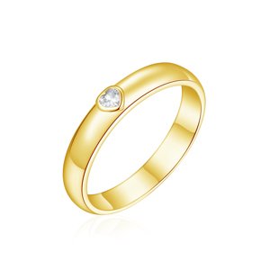 Olivie Snubný strieborný prsteň SRDCE GOLD 8588 Veľkosť prsteňov: 13 (EÚ: 71), Pohlavie: Pánske Ag 925; ≤2,7 g.