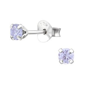 Olivie Strieborné 3mm náušnice LILA 8655 Ag 925; ≤0,40 g.