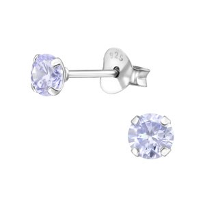 Olivie Strieborné 4mm náušnice LILA 8670 Ag 925; ≤0,40 g.