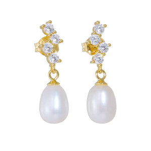 Olivie Strieborné náušnice PERLA GOLD 8703 Ag 925; ≤2,4 g.